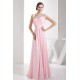 Elegant Sheath/Column Beading Chiffon Long Pink Prom Evening Formal Bridesmaid Dresses 02020284