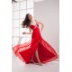 Sheath/Column Brush Sweep Train Sleeveless Long Red Chiffon Prom/Formal Evening Dresses 02020289 Sheath/Column Brush Sweep Train Sleeveless Long Red Chiffon Prom/Formal Evening Dresses 02020289
