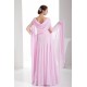 Sheath/Column Floor-Length Long Pink Chiffon Prom/Formal Evening Dresses 02020294