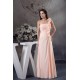 Sheath/Column Handmade Flowers Chiffon One-Shoulder Long Prom/Formal Evening Bridesmaid Dresses 02020297 Sheath/Column Handmade Flowers Chiffon One-Shoulder Long Prom/Formal Evening Bridesmaid Dresses 02020297