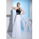 Sheath/Column One-Shoulder Black White Floor-Length Evening Formal Bridesmaid Dresses 02020298 Sheath/Column One-Shoulder Black White Floor-Length Evening Formal Bridesmaid Dresses 02020298