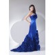 Long Blue Strapless Ruffles Prom/Formal Evening Dresses 02020300 Long Blue Strapless Ruffles Prom/Formal Evening Dresses 02020300