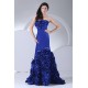 Long Blue Strapless Ruffles Prom/Formal Evening Dresses 02020300 Long Blue Strapless Ruffles Prom/Formal Evening Dresses 02020300