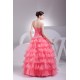 Ball Gown Organza Floor-Length Prom/Formal Evening Dresses 02020301