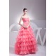 Ball Gown Organza Floor-Length Prom/Formal Evening Dresses 02020301