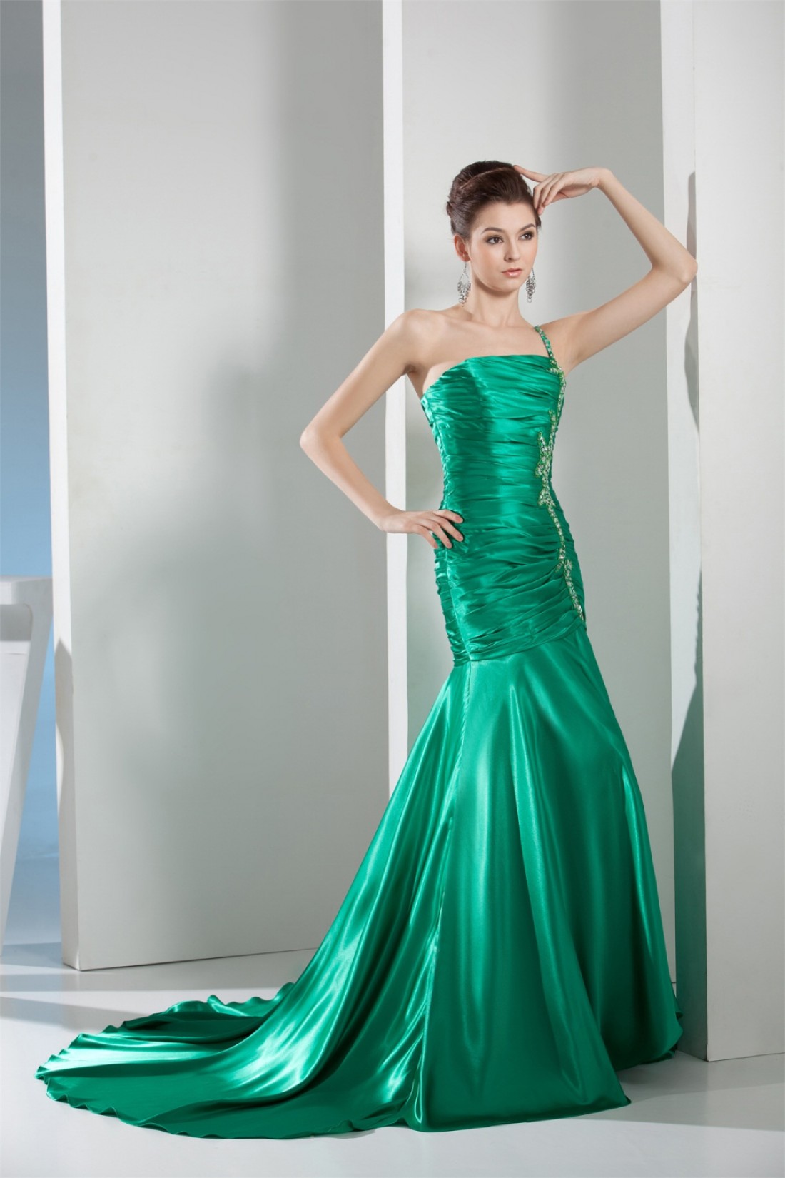 Elegant Green Party Dress for Prom, Formal Events, and Special Occasions main image 0