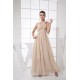 One-Shoulder Chiffon Brush Sweep Train Prom/Formal Evening Dresses 02020352