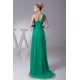 Empire One-Shoulder Long Green Brush Sweep Train Prom/Formal Evening Dresses 02020353