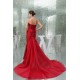 Criss Cross Sweetheart Taffeta Organzan Long Red Prom/Formal Evening Dresses 02020358