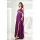 A-Line One-Shoulder Sleeveless Floor-Length Purple Prom/Formal Evening Maternity Dresses 02020359
