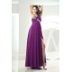 A-Line One-Shoulder Sleeveless Floor-Length Purple Prom/Formal Evening Maternity Dresses 02020359
