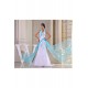 Mermaid/Trumpet Halter Beading Satin Yarn Prom/Formal Evening Dresses 02020372 Mermaid/Trumpet Halter Beading Satin Yarn Prom/Formal Evening Dresses 02020372