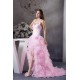 A-Line Sleeveless Satin Organza Brush Sweep Train Pink Prom/Formal Evening Dresses 02020379 A-Line Sleeveless Satin Organza Brush Sweep Train Pink Prom/Formal Evening Dresses 02020379