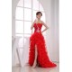 Sleeveless Sweetheart Beading Brush Sweep Train Long Red Prom/Formal Evening Dresses 02020386