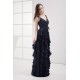 Sheath/Column Spaghetti Straps Cascading Ruffles Long Prom Evening Formal Dresses 02020394 Sheath/Column Spaghetti Straps Cascading Ruffles Long Prom Evening Formal Dresses 02020394