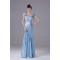 Mermaid/Trumpet Square Silk like Satin Long Prom Evening Formal Dresses 02020399