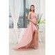 A-Line Strapless Bows Sleeveless Chiffon Beaded Prom/Formal Evening Dresses 02020400