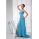 Sheath/Column Strapless Beading Chiffon Long Blue Prom/Formal Evening Dresses 02020403 Sheath/Column Strapless Beading Chiffon Long Blue Prom/Formal Evening Dresses 02020403