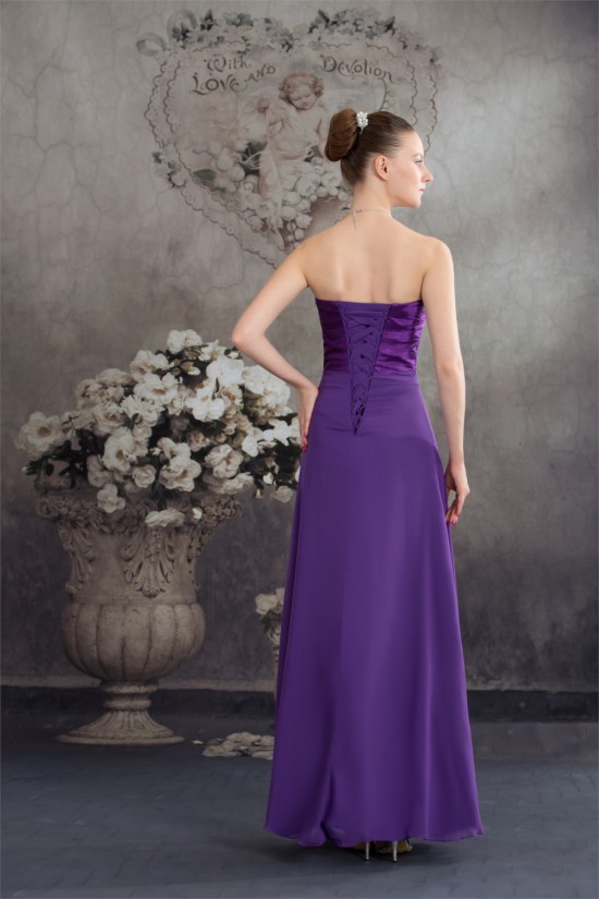 Empire Sweetheart Chiffon Silk like Satin Long Purple Beading Prom/Formal Evening Dresses 02020429 Empire Sweetheart Chiffon Silk like Satin Long Purple Beading Prom/Formal Evening Dresses 02020429