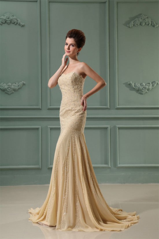 Trumpet/Mermaid Sweetheart Chiffon Beading Prom/Formal Evening Dresses 02020430 Trumpet/Mermaid Sweetheart Chiffon Beading Prom/Formal Evening Dresses 02020430