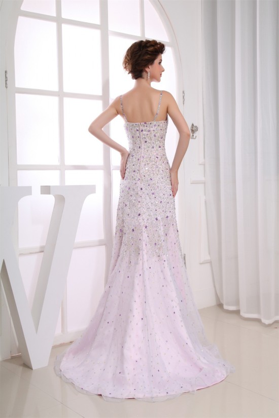 Trumpet/Mermaid V-Neck Beading Brush Sweep Train Prom/Formal Evening Dresses 02020451 Trumpet/Mermaid V-Neck Beading Brush Sweep Train Prom/Formal Evening Dresses 02020451
