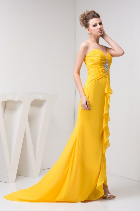 Trumpet/Mermaid Sweetheart Chiffon Prom/Formal Evening Dresses 02020461 Trumpet/Mermaid Sweetheart Chiffon Prom/Formal Evening Dresses 02020461