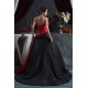 Ball Gown Strapless Handmade Flowers Satin Taffeta Prom/Formal Evening Dresses 02020473