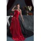 Ball Gown Strapless Handmade Flowers Satin Taffeta Prom/Formal Evening Dresses 02020473
