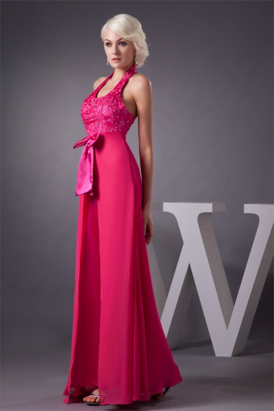 Beading Chiffon Floor-Length Sheath/Column Halter Prom/Formal Evening Dresses 02020479 Beading Chiffon Floor-Length Sheath/Column Halter Prom/Formal Evening Dresses 02020479