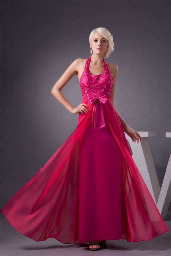 Beading Chiffon Floor-Length Sheath/Column Halter Prom/Formal Evening Dresses 02020479 Beading Chiffon Floor-Length Sheath/Column Halter Prom/Formal Evening Dresses 02020479