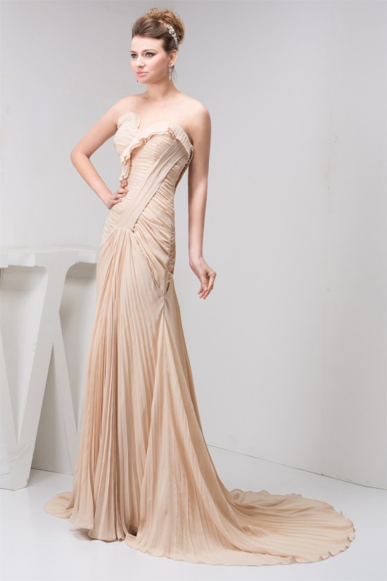 A-Line Sweetheart Chiffon Sleeveless Prom/Formal Evening Dresses 02020507 A-Line Sweetheart Chiffon Sleeveless Prom/Formal Evening Dresses 02020507