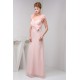Floor-Length Chiffon Fine Netting Long Pink Prom/Formal Evening Dresses 02020519