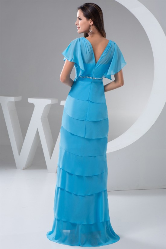 Floor-Length V-Neck Sheath/Column Chiffon Prom/Formal Evening Dresses 02020528 Floor-Length V-Neck Sheath/Column Chiffon Prom/Formal Evening Dresses 02020528