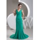 Mermaid/Trumpet Pleats Sleeveless V-Neck Prom/Formal Evening Dresses 02020536 Mermaid/Trumpet Pleats Sleeveless V-Neck Prom/Formal Evening Dresses 02020536