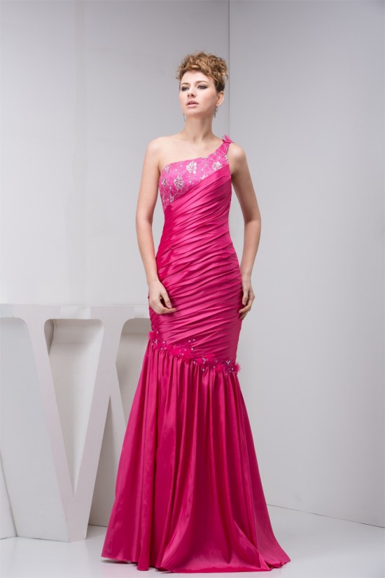 Trumpet/Mermaid One-Shoulder Beading Lace Prom/Formal Evening Dresses 02020538 Trumpet/Mermaid One-Shoulder Beading Lace Prom/Formal Evening Dresses 02020538