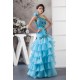 Satin Tiered Princess One-Shoulder Sleeveless Prom/Formal Evening Dresses 02020554