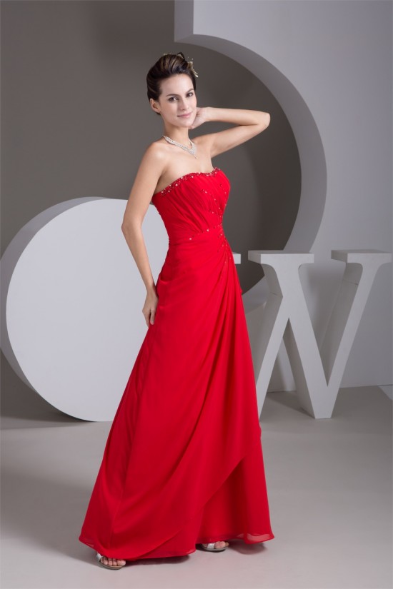 Sleeveless A-Line Beading Floor-Length Chiffon Prom Evening Party Dresses 02020570 Sleeveless A-Line Beading Floor-Length Chiffon Prom Evening Party Dresses 02020570