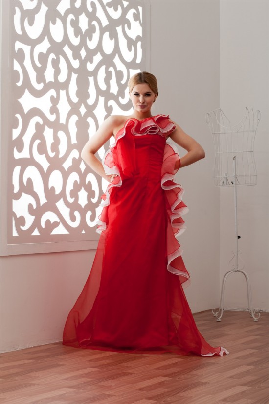 Sleeveless A-Line Floor-Length One-Shoulder Prom/Formal Evening Dresses 02020571 Sleeveless A-Line Floor-Length One-Shoulder Prom/Formal Evening Dresses 02020571