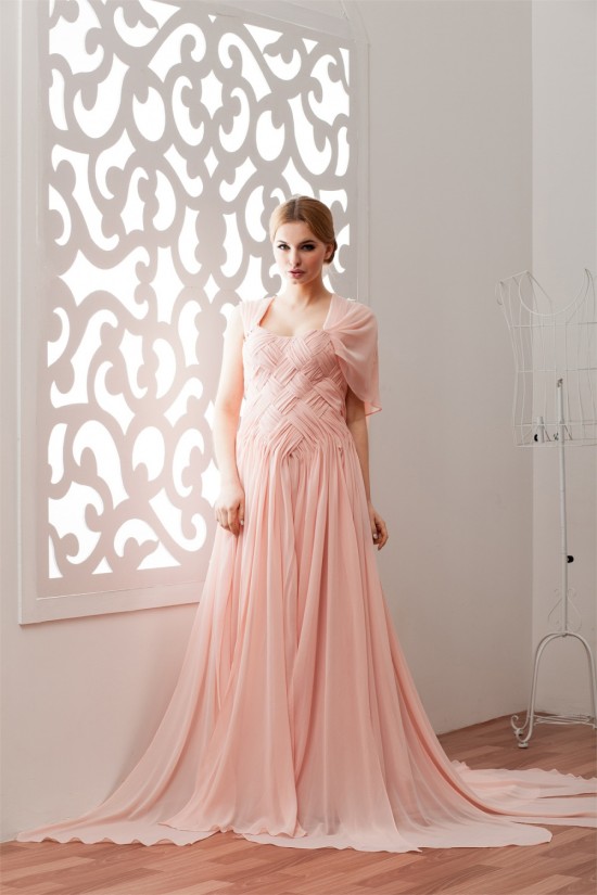 Sleeveless Chiffon Elastic Woven Satin Sweetheart Prom/Formal Evening Dresses 02020577 Sleeveless Chiffon Elastic Woven Satin Sweetheart Prom/Formal Evening Dresses 02020577