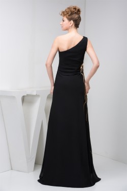 Sleeveless Floor-Length Chiffon Silk like Satin Prom/Formal Evening Dresses 02020581