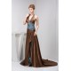 Sleeveless Halter Lace A-Line Brush Sweep Train Prom/Formal Evening Dresses 02020584 Sleeveless Halter Lace A-Line Brush Sweep Train Prom/Formal Evening Dresses 02020584