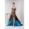 Sleeveless Halter Lace A-Line Brush Sweep Train Prom/Formal Evening Dresses 02020584