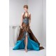Sleeveless Halter Lace A-Line Brush Sweep Train Prom/Formal Evening Dresses 02020584 Sleeveless Halter Lace A-Line Brush Sweep Train Prom/Formal Evening Dresses 02020584