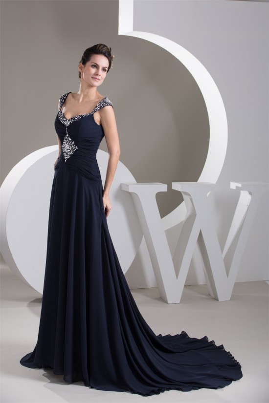 A-Line Beaded Long Chiffon Prom/Formal Evening Dresses 02020587 A-Line Beaded Long Chiffon Prom/Formal Evening Dresses 02020587