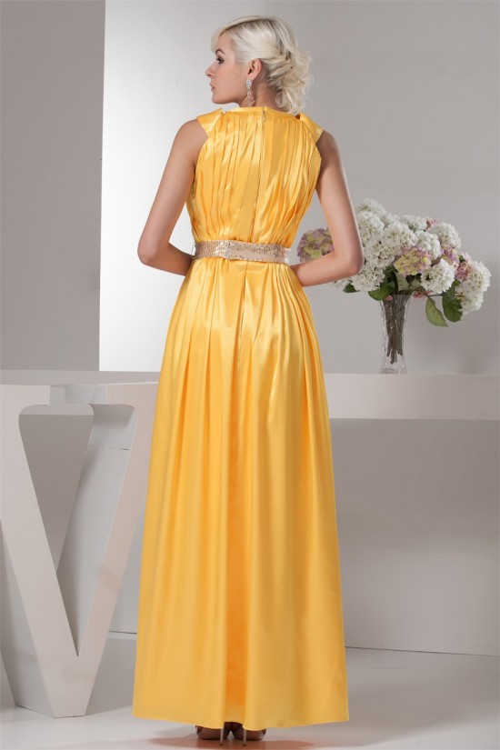 Sleeveless Satin Silk like Satin Sheath/Column Prom/Formal Evening Dresses 02020590 Sleeveless Satin Silk like Satin Sheath/Column Prom/Formal Evening Dresses 02020590