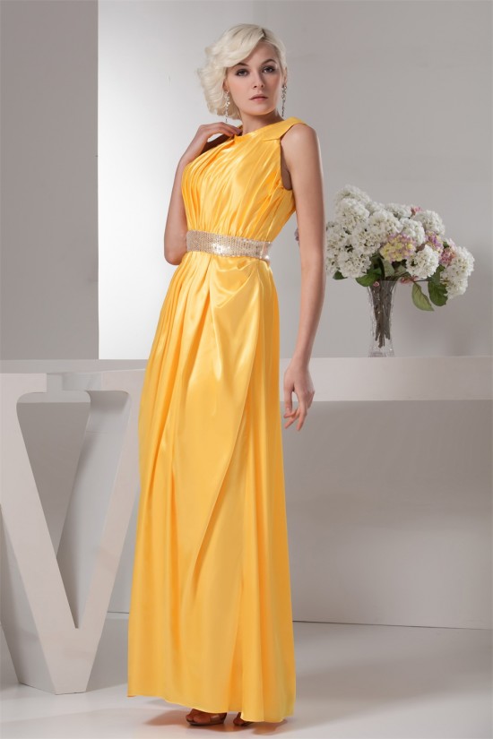 Sleeveless Satin Silk like Satin Sheath/Column Prom/Formal Evening Dresses 02020590 Sleeveless Satin Silk like Satin Sheath/Column Prom/Formal Evening Dresses 02020590