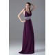A-Line Chiffon Brush Sweep Train Prom/Formal Evening Dresses 02020612