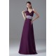 A-Line Chiffon Brush Sweep Train Prom/Formal Evening Dresses 02020612