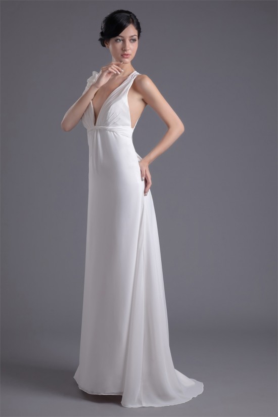 A-Line Chiffon Sleeveless Prom/Formal Evening Bridesmaid Dresses 02020616