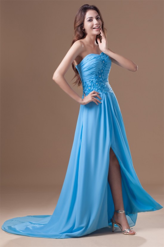 A-Line Chiffon Sleeveless Prom/Formal Evening Dresses 02020618 A-Line Chiffon Sleeveless Prom/Formal Evening Dresses 02020618